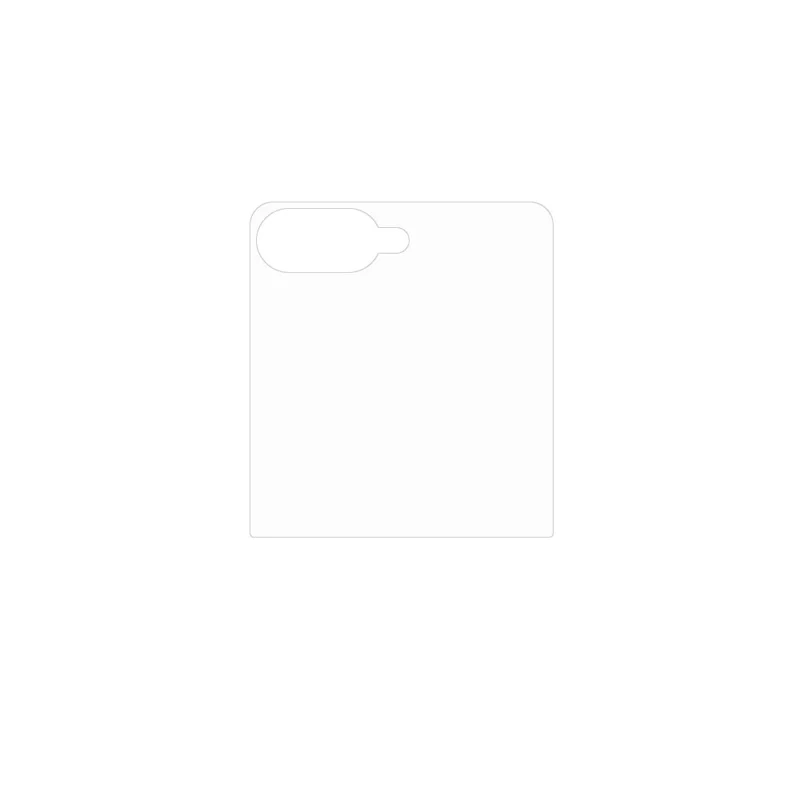 For Samsung Galaxy Z Flip8 Rear Screen Film PET Bubble Free Ultra Clear Screen Protector - Transparent