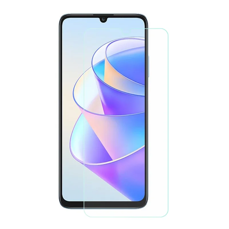 For Honor X7a 5G Película de vidro temperado antirreflexo 0,3 mm Borda curva Ultra Clear Protetor de tela à prova de estilhaços 