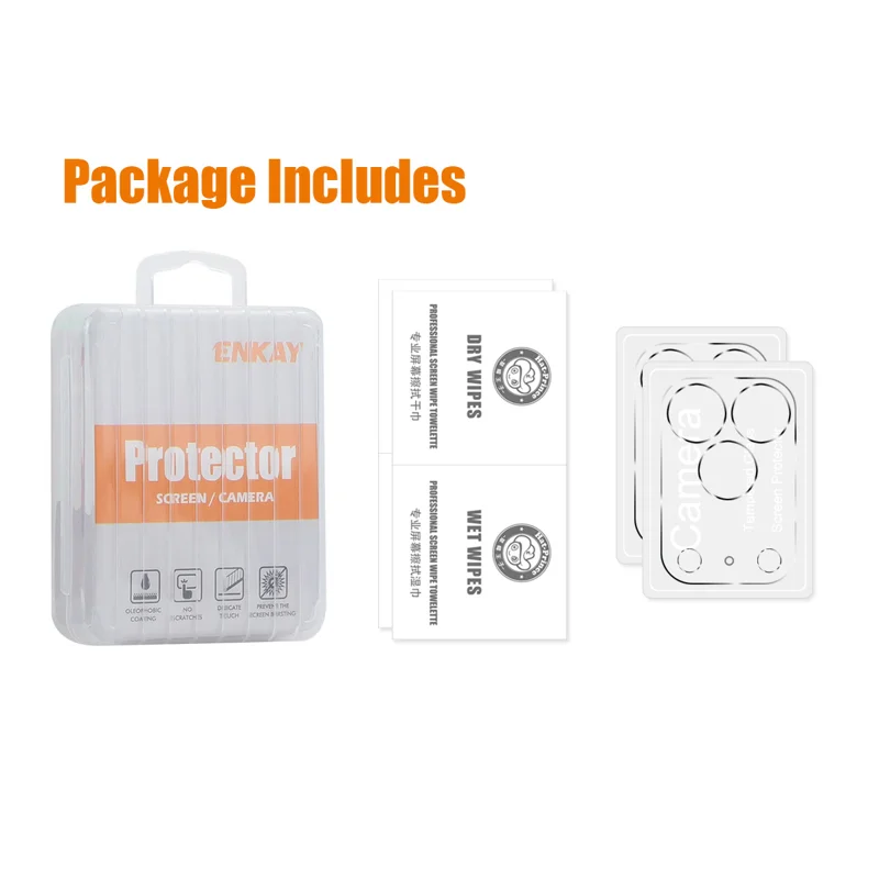HAT PRINCE for iPhone 18 Pro 2Pcs Camera Lens Protector ENKAY Hat-Prince Integrated Tempered Glass Lens Film - Transparent - 5