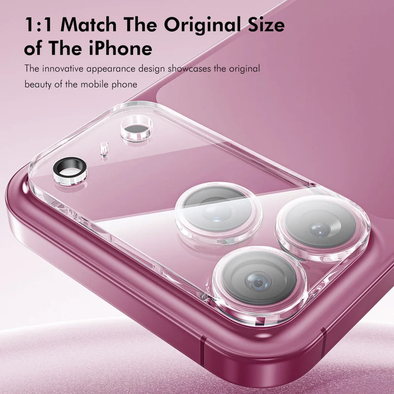 HAT PRINCE for iPhone 18 Pro Max 2Pcs Camera Lens Protector ENKAY Hat-Prince Integrated Tempered Glass Lens Film - Transparent - 2