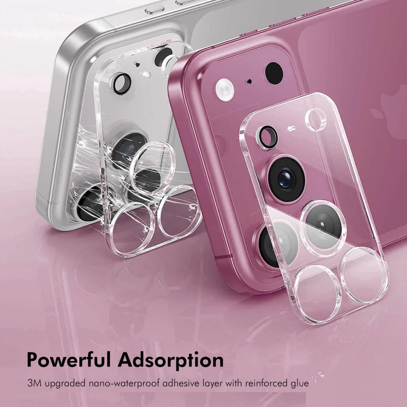 HAT PRINCE for iPhone 18 Pro Max 2Pcs Camera Lens Protector ENKAY Hat-Prince Integrated Tempered Glass Lens Film - Transparent - 3