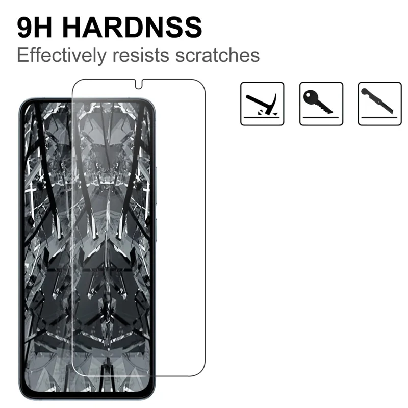 For Xiaomi Redmi 17C 4G Screen Protector 2.5D HD Tempered Glass Film (Not Complete Coverage) - Transparent