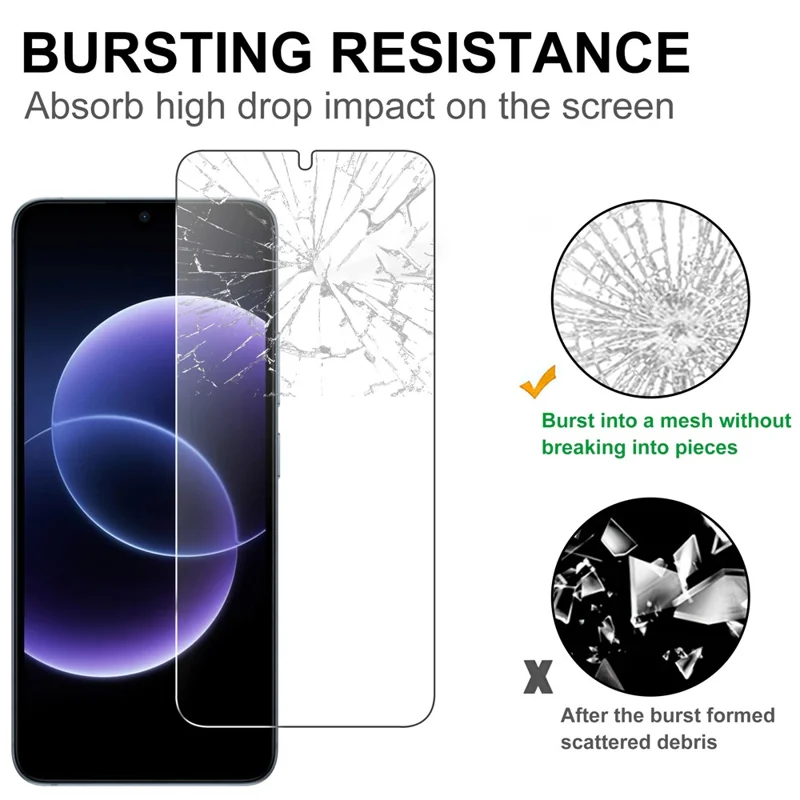 For Xiaomi Redmi 17C 4G Screen Protector 2.5D HD Tempered Glass Film (Not Complete Coverage) - Transparent