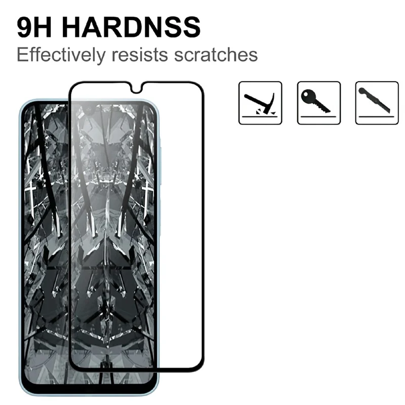 For Samsung Galaxy A18 5G / A18 4G / A17 5G / A17 4G AGC Tempered Glass with Black Edge Full Glue Full Coverage Screen Protector