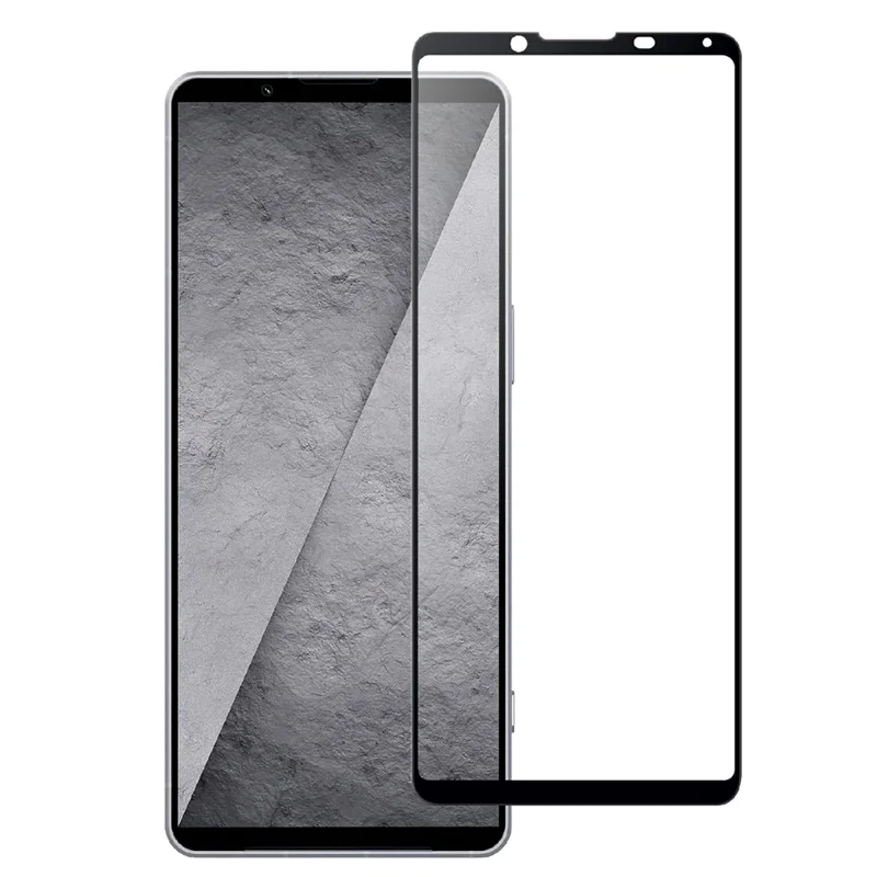Защитное стекло AGC для Sony Xperia 1 VIII с черным краем, полный клей, полное покрытие