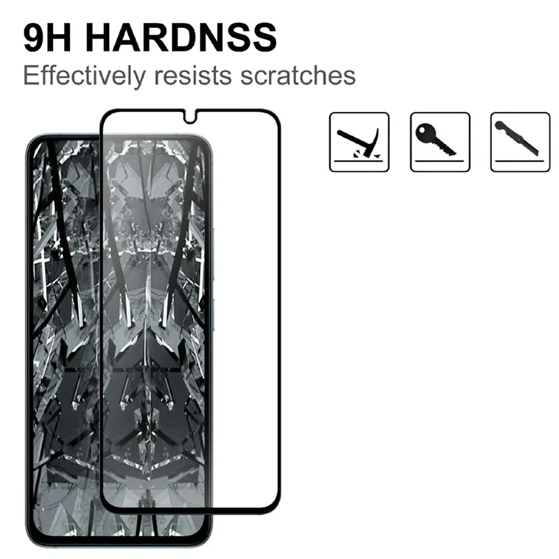For Xiaomi Redmi 17C 4G AGC Tempered Glass with Black Edge Full Glue Full Coverage Screen Protector