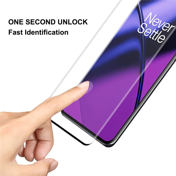 ENKAY HAT PRINCE 2Pcs / Set for OnePlus 11 5G HD 3D Curved Full Screen Protector Side Glue Tempered Glass Film Support Fingerprint Unlock