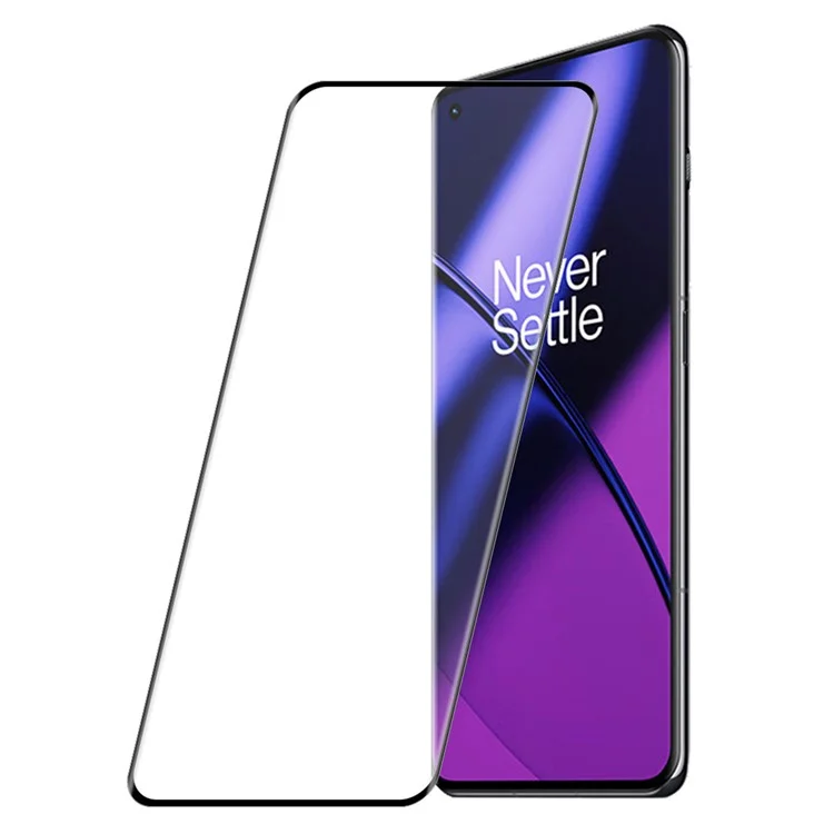 ENKAY HAT PRINCE for OnePlus 11 5G 0.26mm 3D Curved Full Glue Tempered Glass Full Screen Protector Support Fingerprint Unlock