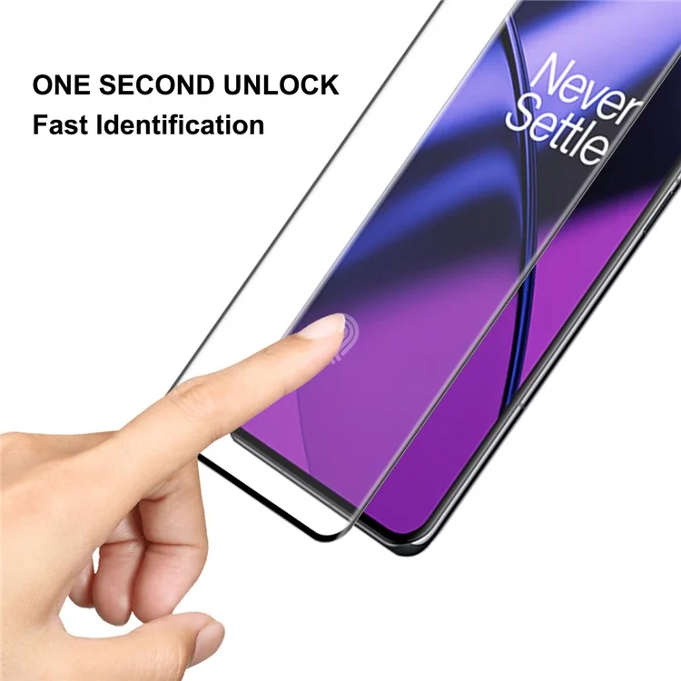 ENKAY HAT PRINCE for OnePlus 11 5G 0.26mm 3D Curved Full Glue Tempered Glass Full Screen Protector Support Fingerprint Unlock