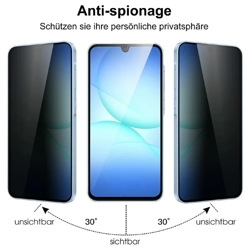 For Samsung Galaxy A08 5G Tempered Glass Screen Protector 2.5D Arc Edge Anti-Spy Film