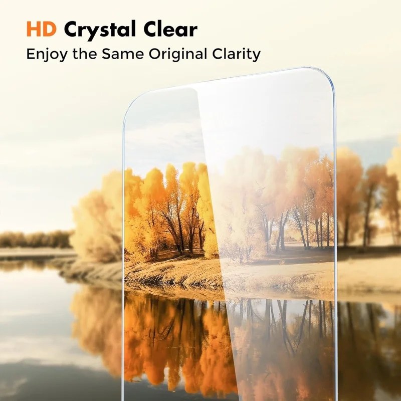 For iPhone 18 10Pcs HD Screen Protector High Aluminium-silicon Anti-fingerprint Tempered Glass Film (Not Complete Covering) - Transparent - 4