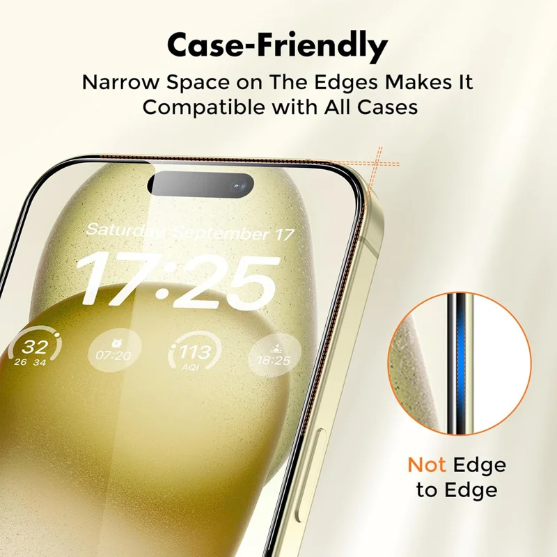 For iPhone 18 10Pcs HD Screen Protector High Aluminium-silicon Anti-fingerprint Tempered Glass Film (Not Complete Covering) - Transparent - 5