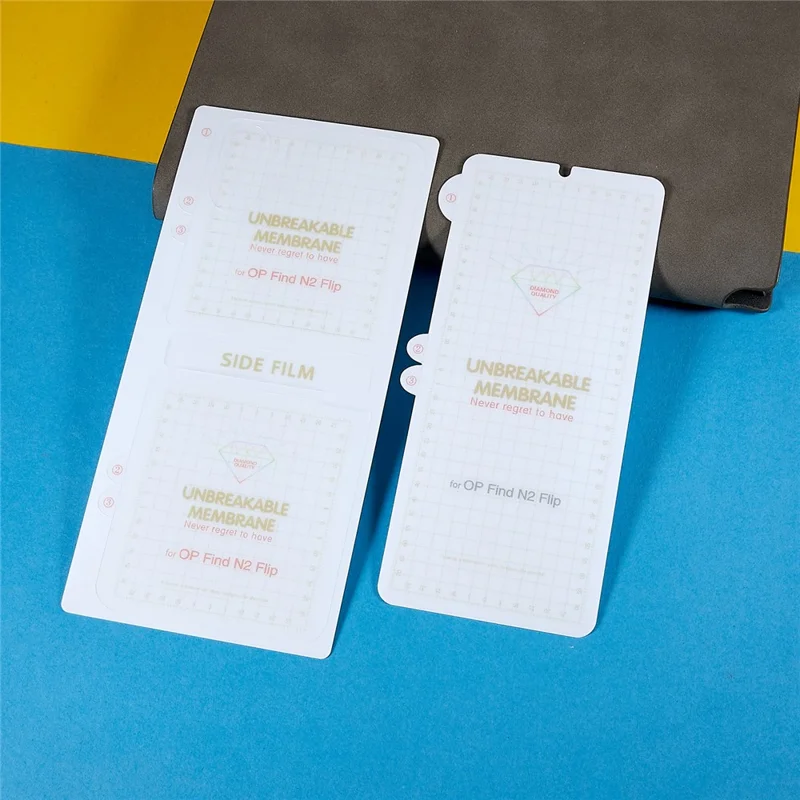 Für Oppo Find N2 Flip 5G 1 Set Front- und Rückseite Soft TPU Protektor Anti-Kratzer HD Clear Full Cover Screen Protektor