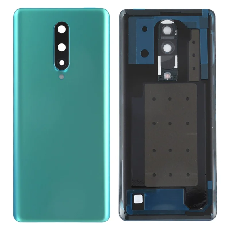 For OnePlus 8 OEM Battery Housing with Adhesive Sticker + Camera Lens Cover - Green