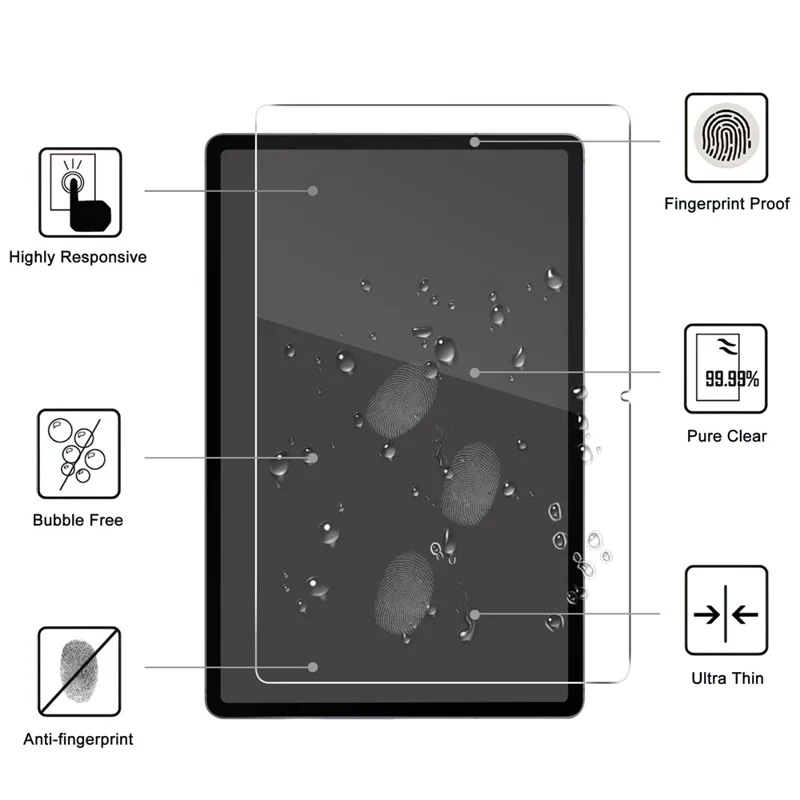 For Samsung Galaxy Tab S12 Ultra Screen Protector Anti-Shatter Arc Edge Tempered Glass Film