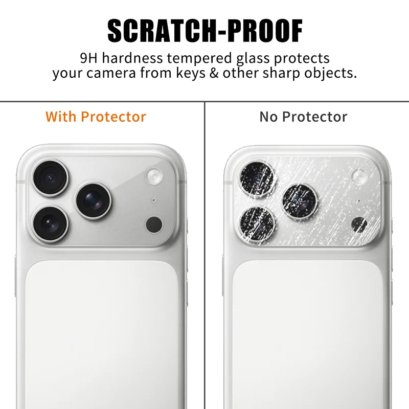 For iPhone 18 Pro Full Cover Camera Lens Protector High Definition Anti Fingerprint AR Tempered Glass Lens Film - Transparent - 4