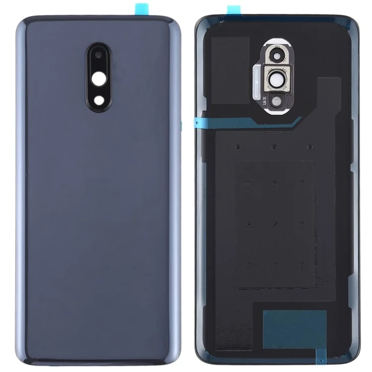 For OnePlus 7 OEM Battery Housing with Adhesive Sticker + Camera Lens Cover - Black