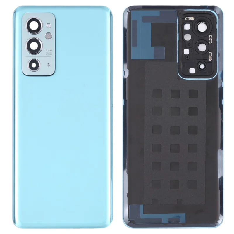 For OnePlus 9RT 5G OEM Battery Housing with Adhesive Sticker + Camera Lens Cover - Blue