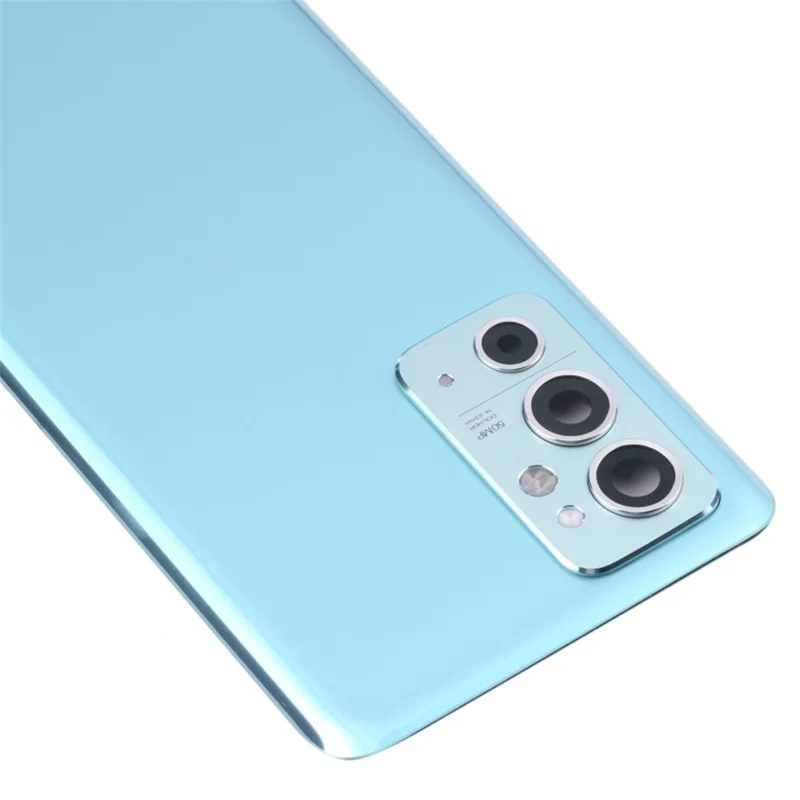 For OnePlus 9RT 5G OEM Battery Housing with Adhesive Sticker + Camera Lens Cover - Blue