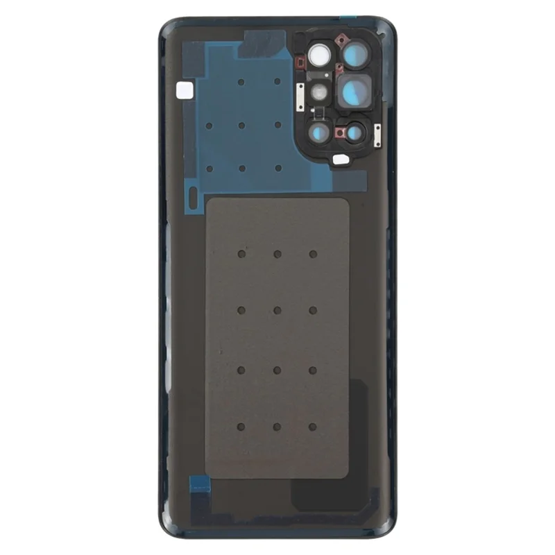 Для OnePlus 9R OEM корпус аккумуляторной батареи с клейкой наклейкой + крышка объектива камеры - черный