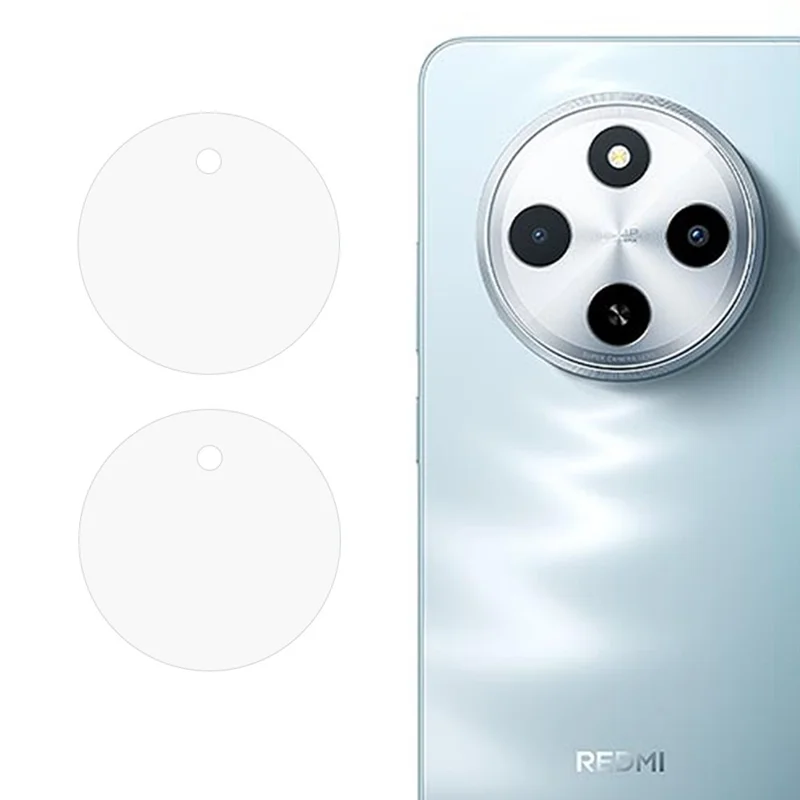 2PCS For Xiaomi Redmi 17C 4G Camera Lens Protector 2.5D Tempered Glass Lens Film - Transparent