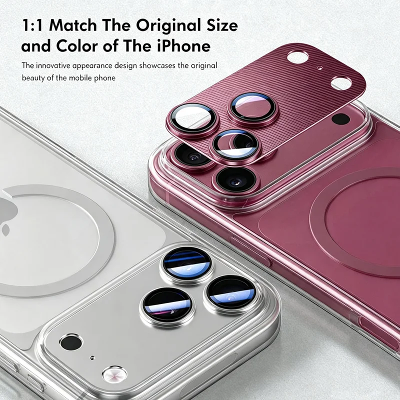 HAT PRINCE for iPhone 18 Pro Camera Lens Protector ENKAY Aluminium Alloy + Tempered Glass Lens Film - Black - 2
