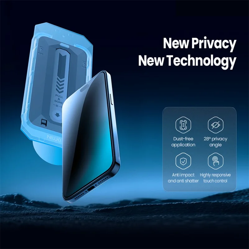 NILLKIN For iPhone 18 Pro Anti-Peep Screen Protector Anti-Scratch AGC Glass Full Screen Film