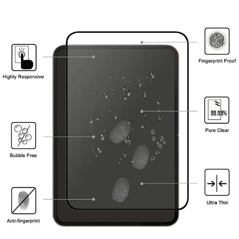 For iPhone Fold AGC Tempered Glass with Black Edge Full Glue Full Coverage Screen Protector