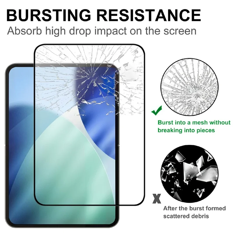 For iPhone Fold AGC Tempered Glass with Black Edge Full Glue Full Coverage Screen Protector