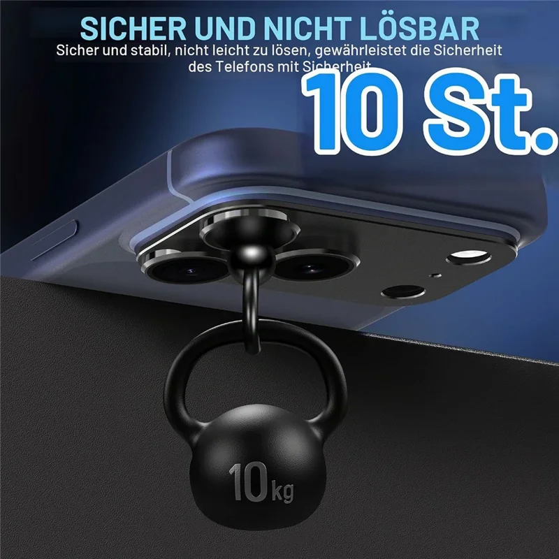 For iPhone 18 Pro Max Camera Lens Protector Matte Armor Full Coverage Anti-Scratch Tempered Glass Lens Film - Black
