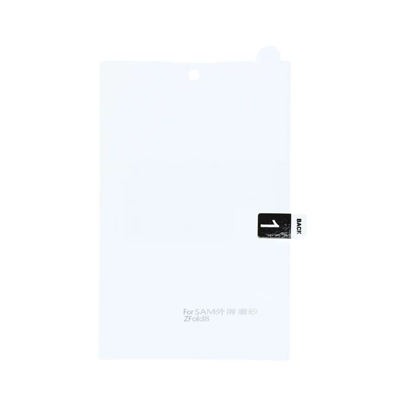 For Samsung Galaxy Z Fold8 PET Hydrogel Film Matte Anti-Fingerprint Outer Screen Protector Full Coverage Full Glue