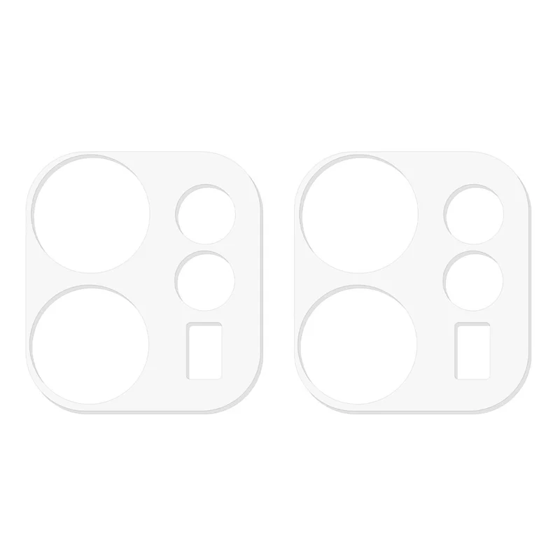 2Pcs For Honor 600 Smart 5G Full Coverage Camera Lens Protector 3D Arc Edge Anti-Scratch Tempered Glass Lens Film - Transparent