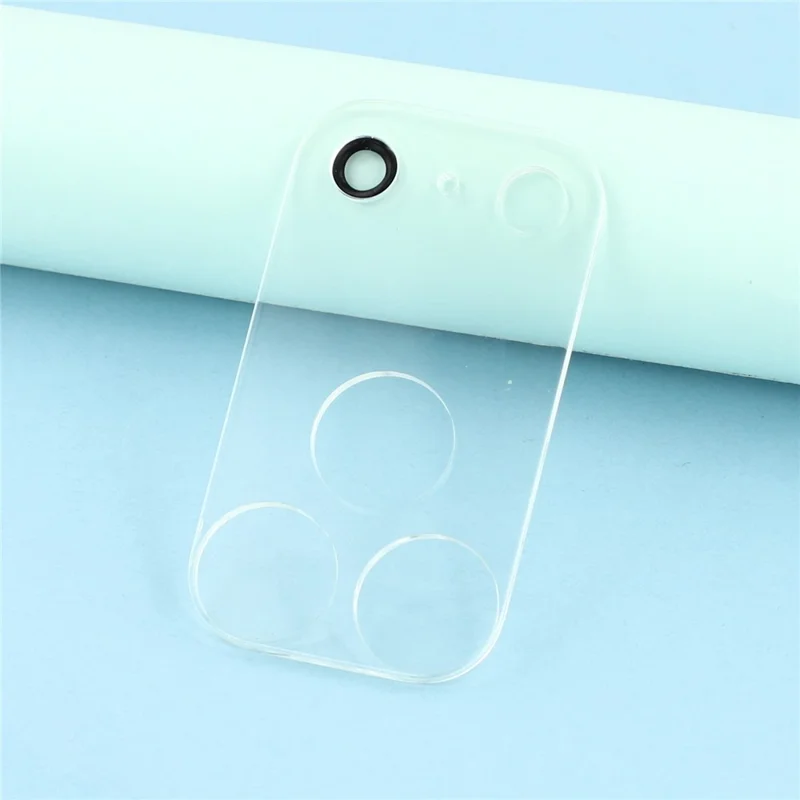 2 stk. til iPhone 18 Pro Max fuld dæknings kameraobjektivbeskytter 3D buede kanter anti-skramme hærdet glas objektivfilm - transparent