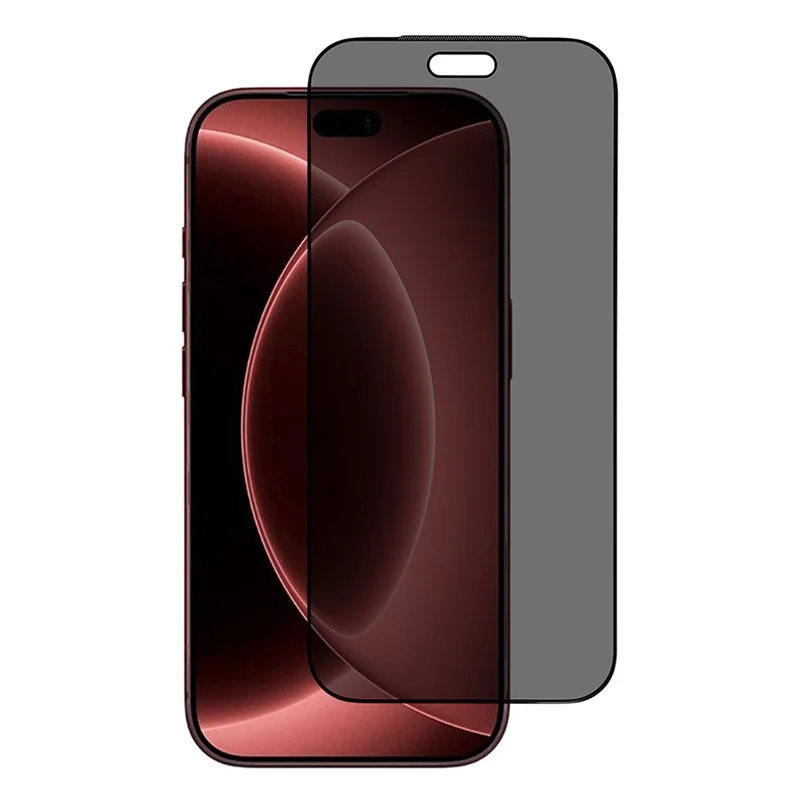 Protecteur d'écran pour iPhone 18 Pro Max, film en verre trempé anti-espionnage avec colle totale et maille anti-poussière