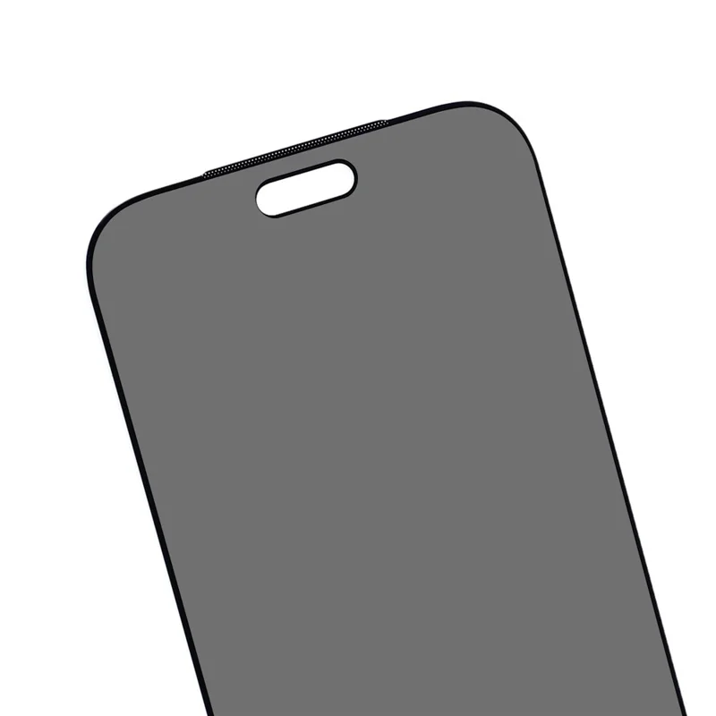 Protecteur d'écran pour iPhone 18 Pro Max, film en verre trempé anti-espionnage avec colle totale et maille anti-poussière