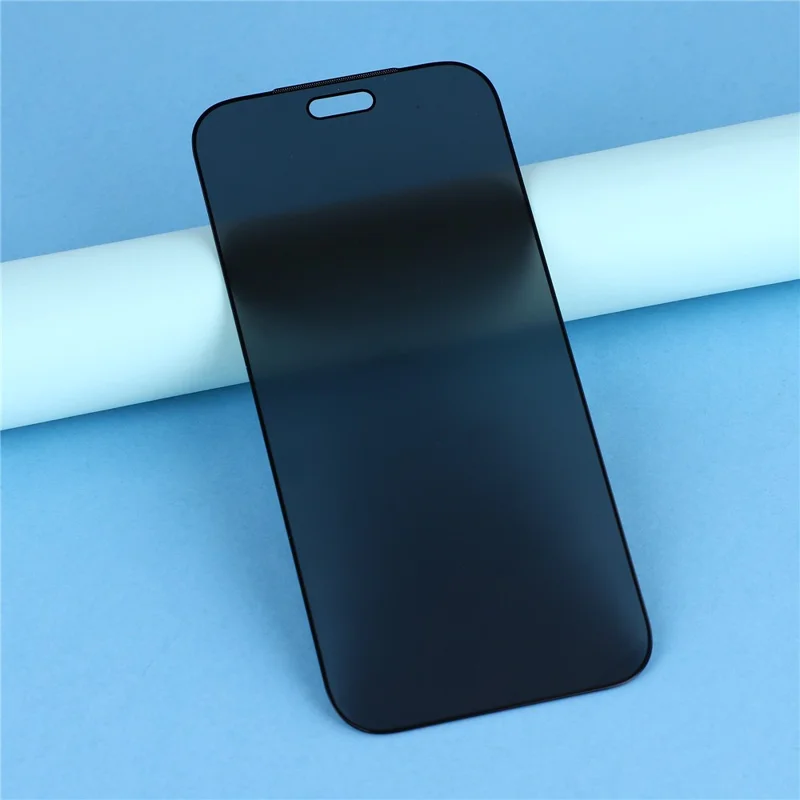Protecteur d'écran pour iPhone 18 Pro Max, film en verre trempé anti-espionnage avec colle totale et maille anti-poussière