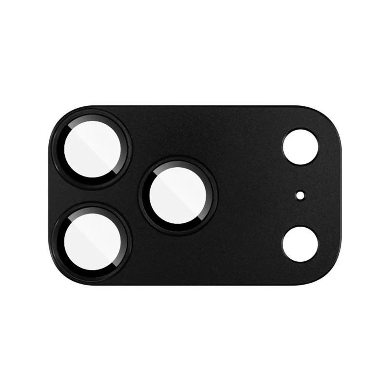 IMAK For iPhone 18 Pro Camera Lens Film Metal Lens Cap + Tempered Glass Lens Protector - Black - 2