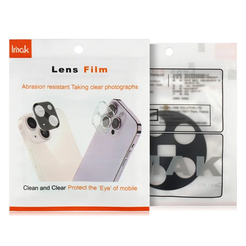 IMAK For iPhone 18 Pro Camera Lens Film Metal Lens Cap + Tempered Glass Lens Protector - Black - 9