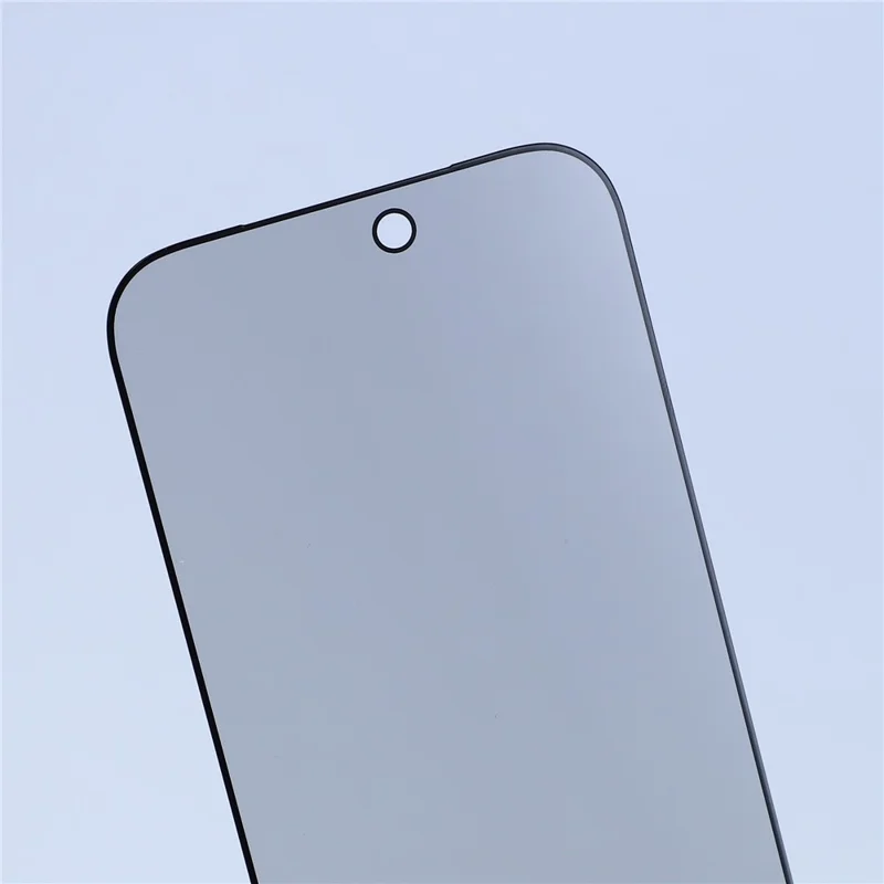 For iPhone 18 Pro Max 180 Degree Anti-Peep Tempered Glass Black Edge Privacy Protection Full Screen Protector, Full Glue - Black