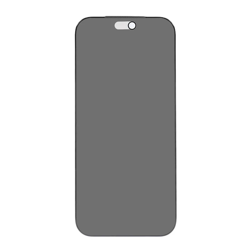 For iPhone 18 Pro Anti-Spy Tempered Glass Full Screen Protector Full Glue Matte Film with Dust-proof Net - Black