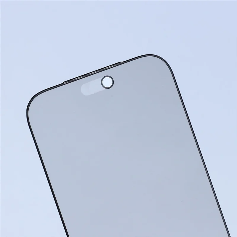 For iPhone 18 Pro Max Anti-Spy Tempered Glass Full Screen Protector Full Glue Matte Film with Dust-proof Net - Black