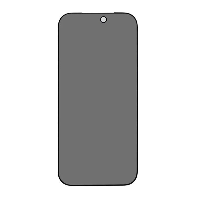 For iPhone 18 Pro 180-Degree Privacy Screen Protector Full Coverage Silk Printing Tempered Glass Film