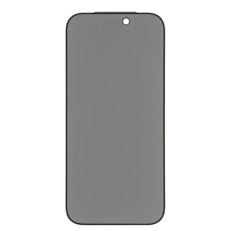 For iPhone 18 Pro Privacy Screen Protector 180 Degree Anti Spy Full Coverage Full Glue Tempered Glass Film with Dust-Proof Mesh - Black