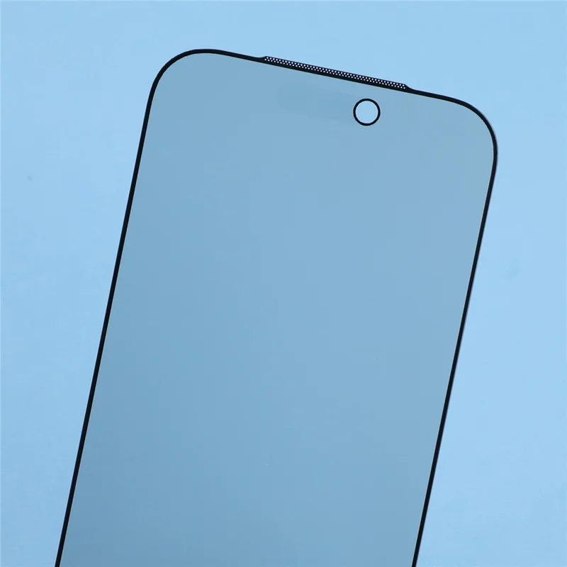For iPhone 18 Pro Privacy Screen Protector 180 Degree Anti Spy Full Coverage Full Glue Tempered Glass Film with Dust-Proof Mesh - Black