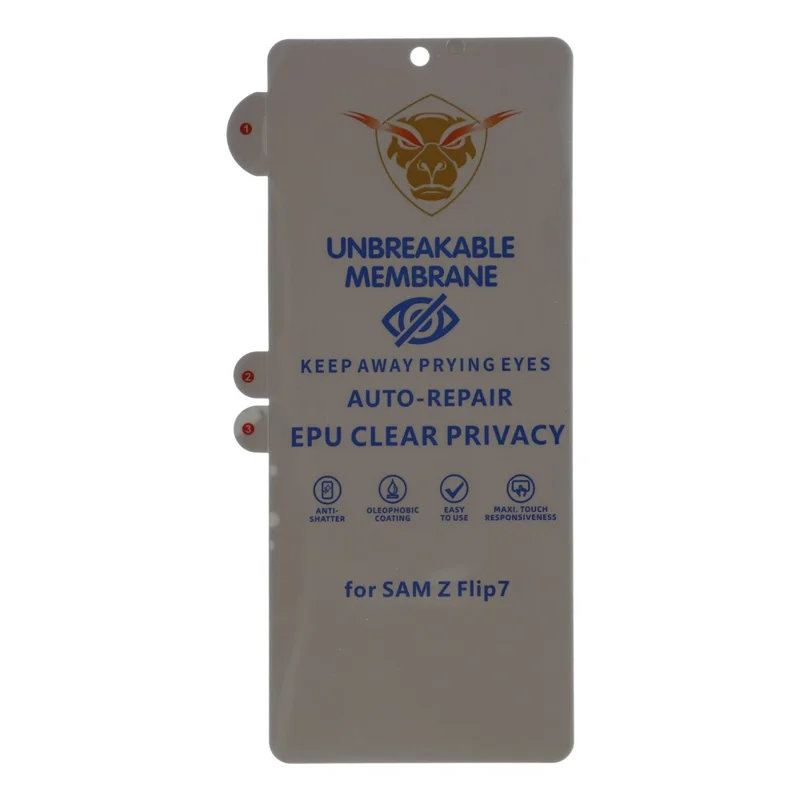 For Samsung Galaxy Z Flip8 Anti-Spy Screen Protector Privacy Soft TPU Inner Screen Film