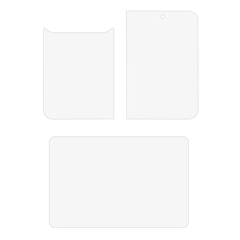 For iPhone Duo Screen Protector Set, Front + Back Full Cover TPU+PET Hydrogel Film - Transparent