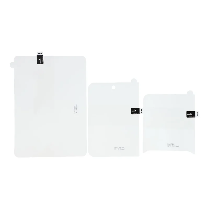 For iPhone Duo Screen Protector Set, Front + Back Full Cover TPU+PET Hydrogel Film - Transparent