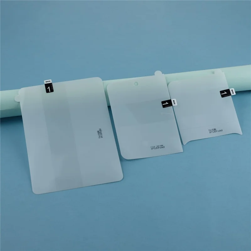 For iPhone Duo Screen Protector Set, Front + Back Full Cover TPU+PET Hydrogel Film - Transparent