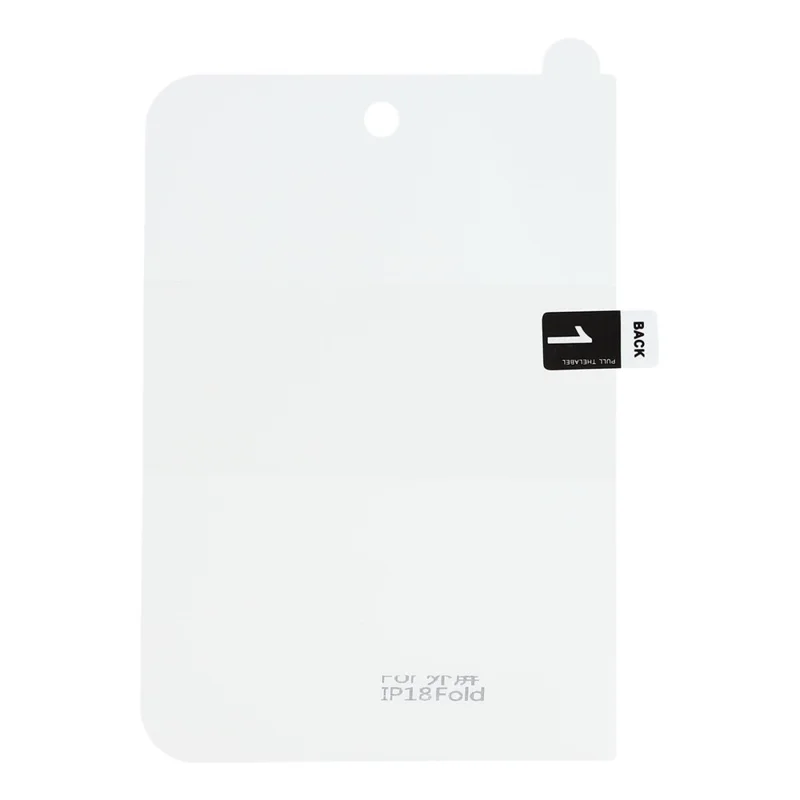 For iPhone Fold Screen Protector Outer Display Soft TPU + PET Transparent Hydrogel Film