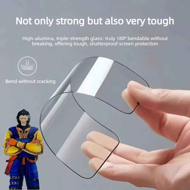 For iPhone 18 10Pcs Full Screen Protector 3D Arc 120C Anti-Static Silk Printing High Aluminium-silicon Glass Film - Transparent - 7
